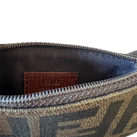 Fendi Zucca Tobacco Key Ring Coin Wallet - Picture 4 of 5